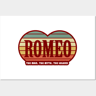 Romeo The Man The Myth The Legend Vintage Valentine Posters and Art